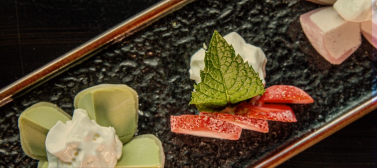 Japanese dessert plate